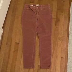 Corduroy High Rise Skinny Pants